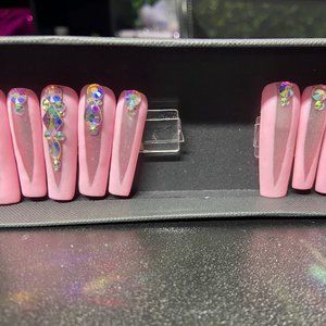 Pink XXL Press On Set